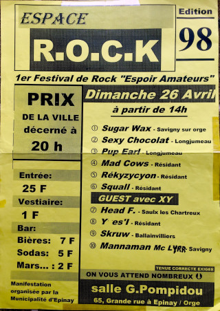 Flyer Tremplin Rock AD'HOC - 1ère Edition