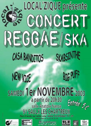 Soirée LOCAL'ZIQUE-reggae-ska
