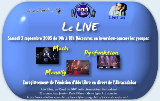 Concert/Emission \"Le Live\" en public