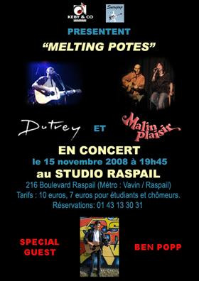 Malin Plaisir et Dutrey présentent "Melting Potes" (scène partagée)