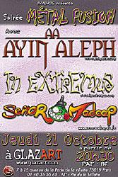 Señor Madcap + In Extremus + Ayin Aleph au Glazart le 21/10