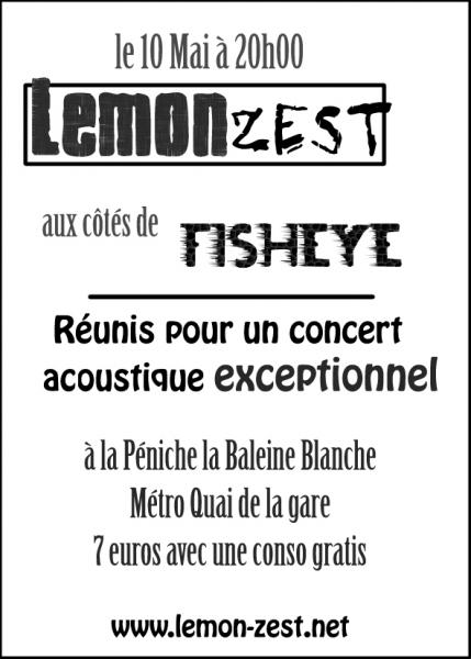 Concert accoustique Lemonzest / Fisheye
