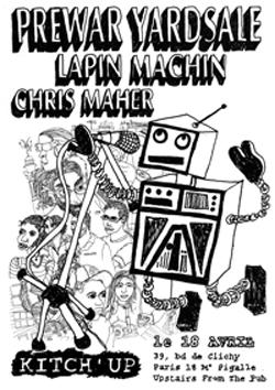 PREWAR YARDSALE + LAPIN MACHIN + CHRIS MAHER
