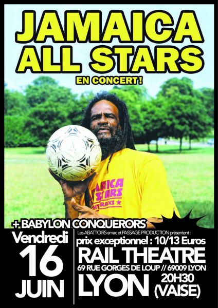 Concert REGGAE avec les JAMAICA ALL STARS & BABYLON CONQUERORS