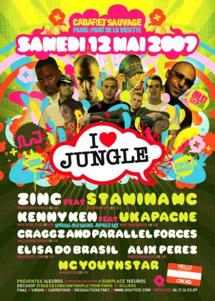 I LOVE JUNGLE Limited 010 avec Dj Zinc, Kenny Ken, Stamina Mc, UK Apache….