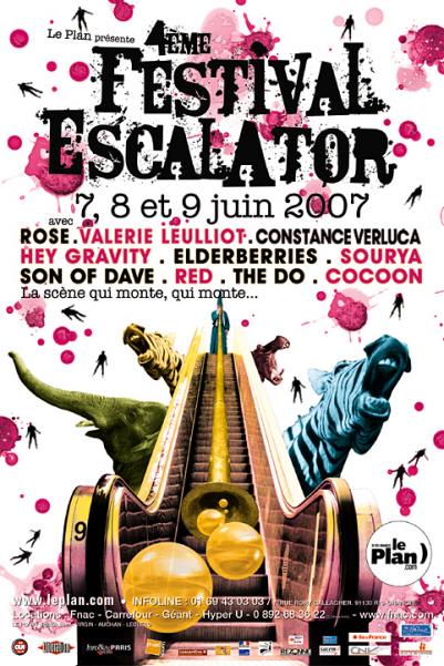 FESTIVAL ESCALATOR /// SON OF DAVE / RED / COCOON / THE DO