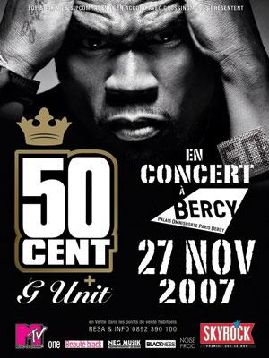 50 Cent en concert exceptionnel à Bercy !
