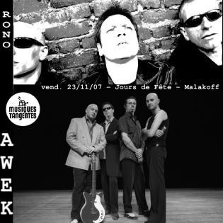 Awek, Rono : blues-Rock à Malakoff