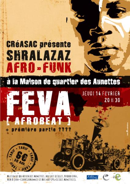 Shralazaz (bar concert) AFROFUNK
FEVA (Afrobeat)