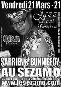 Laurent Sarrien Vibes Quartet & Shirley Bunniefoy
Jazz Soul et vibraphone