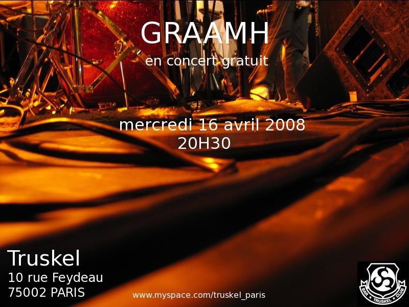 Concert & dj set hosted by GRAAMH.