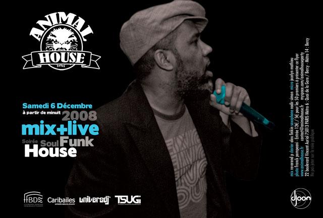 ANIMAL HOUSE - MIX+Live - House Soul Funk