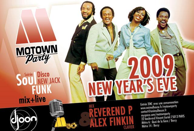 Motown Party - spéciale Réveillon - Soul Funk Disco @ Djoon, Paris