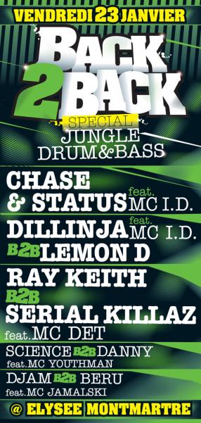 “BACK 2 BACK” Special Jungle Drum&Bass
