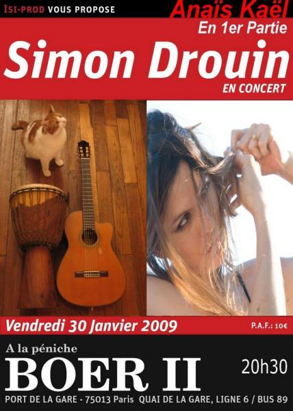 Simon Drouin & Anaïs Kaël en concert