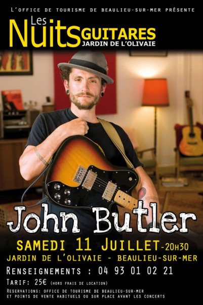 John Butler aux Nuits Guitares 2009 de Beaulieu sur Mer