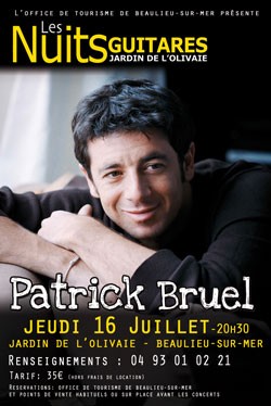 Patrick Bruel aux Nuits Guitares 2009 de Beaulieu sur Mer