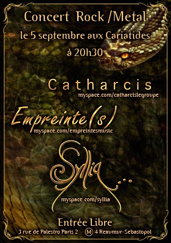 Empreinte(s) en concert avec Syllia et Catharcis