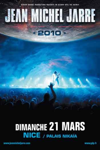 Jean-Michel Jarre World Tour dimanche 21 mars 2010 à 19h30 au Palais Nikaia à Nice