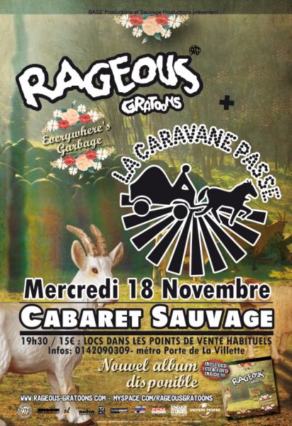 RAGEOUS GRATOONS + LA CARAVANE PASSE concerts