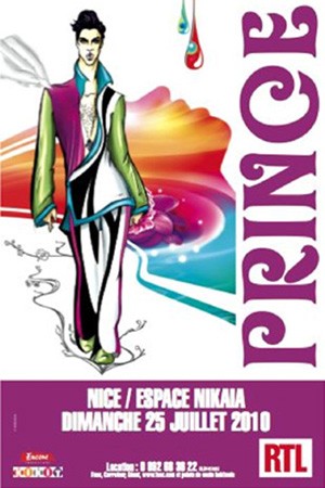 Prince en Concert Evénement Dimanche 25 Juillet à 20h30 à l'Espace Nikaia à Nice
