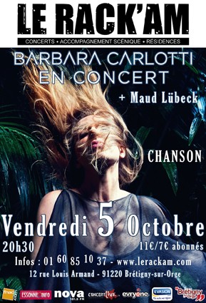 BARBARA CARLOTTI + Maud Lübeck en concert au Rack'am