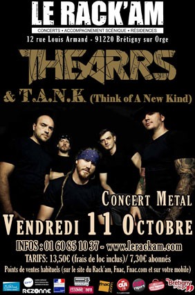 THE ARRS & T.A.N.K (metal) en concert au Rack'am