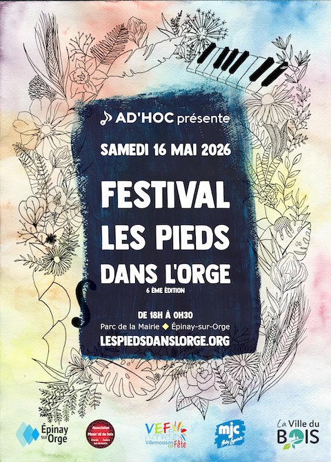 Festival Les Pieds dans l’Orge samedi 16 mai 2026 à Épinay-sur-Orge