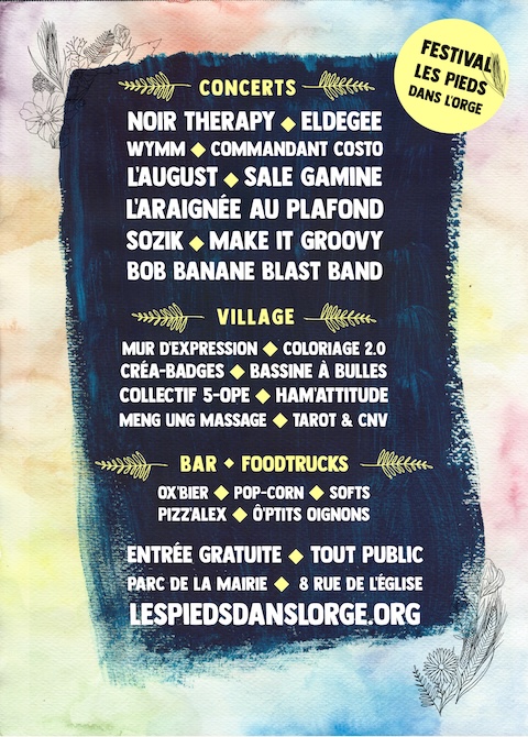 Festival Les Pieds dans l’Orge samedi 16 mai 2026 à Épinay-sur-Orge