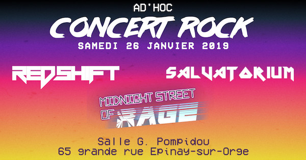 Concert Rock samedi 26 janvier 2019 à Épinay-sur-Orge