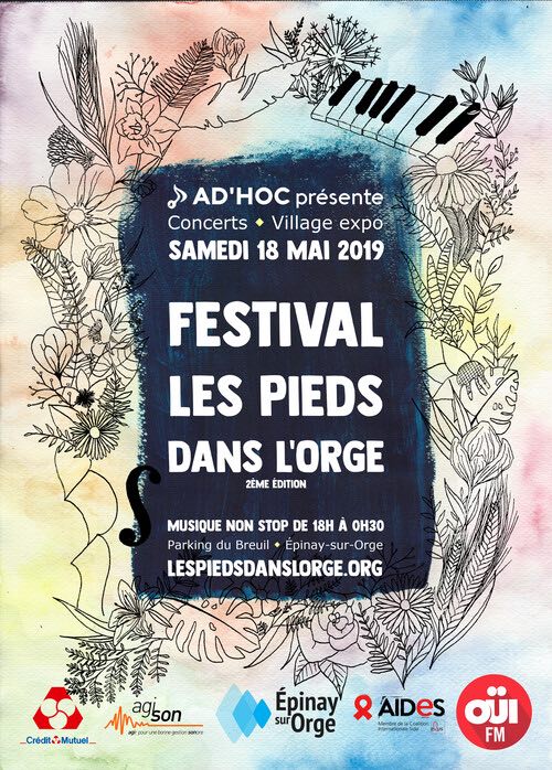 Festival Les Pieds dans l’Orge samedi 18 mai 2019 à Épinay-sur-Orge